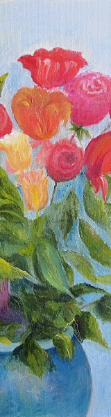 "Budding"	 oil on canvas by SKF